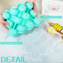 3 Pcs Baby Food Storage Container 12 Cup Silicone Baby Food Freezer Tray with Lid Stackable Reusable Silicone Freezer Tray for Food Vegetable Fruit Puree and Breast Milk(Multicolor) by TinyTreasures Baby Boutique