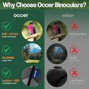 15x30 Compact Binoculars for Adults and Kids - Occer Large View High Powered Binoculars for Bird Watching - Lightweight Easy Focus Binocular with Low Light Vision for Outdoor Hunting Travel - Black by TinyTreasures Baby Boutique