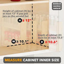SpaceAid Bamboo Pull Out Spice Rack Organizer for Cabinet, Heavy Duty Slide Out Seasoning Kitchen Pantry Sliding Vertical Organization, 10.1" Wide, 4 Drawers(2" Wide), 2-Tier, Natural by CozyNest Decor