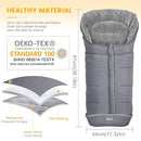 Orzbow Warm Bunting Bag Universal,Stroller Sleeping Bag Cold Weather,Waterproof Toddler Footmuff (Grey, Large) by TinyTreasures Baby Boutique