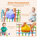 Baby Sensory Activity Toys for 1 Year Old Boy Girl Gifts, Sensory Shape Sorter Cube with Soft Textured Balls for 6 12 18 Months Infants Motor Skills Early Development, Toddlers 1 2 Birthday Gift by TinyTreasures Baby Boutique