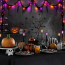 Halloween Horror Atmosphere Lights, Orange&Purple LED String Lights with 9.9FT Creepy Black Gauze, Battery Powered with Timer & 8 Flashing Modes (Orange & Purple) by CozyNest Decor