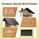 Smart Squirrels-Proof Bird Feeder with Camera Solar Powered, AI Identify Bird Species, Instant Notification Camera, CCPA Data Security, 3.2L Ultra Large Capacity Gift by GreenHaven Gardens