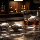 Football Whiskey Stones, 6 Stones Rocks Cubes by The Wine Savant