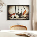 Elephant Stock Golf Sets Wall Art - Horizontal Framed Canvas - 1-Piece Mancave Wall Decor - Photography Sports Canvas Print - Yellow and Brown Decor for Wall - 25" X 17" by CozyNest Decor
