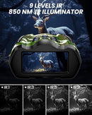 Night Vision Goggles, 4K Binoculars with Camera, 3.5" HD Display and 32GB TF Card, 9 Gear Night Vision, 10X Digital Zoom, 4000mAh Battery Nightvision by TinyTreasures Baby Boutique