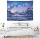 HZOHNAGO Mountain Tapestry Aurora Snow Mountain Sunset Pattern Printed Wall Tapestry Wall Hanging for Bedroom Living Room Dorm 80" W x 60" H by CozyNest Decor