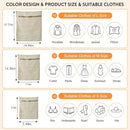 6-Piece Bag, Durable Cotton Mesh Laundry Bag, Sturdy Zipper, Breathable Mesh, Exquisite Laundry Bag for Underwear, Clothes, Pants, Shoes and Socks by TinyTreasures Baby Boutique