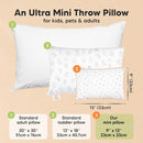 Mini Toddler Pillow with Pillowcase - 9x13 My Little Dreamy Travel Kids Pillow for Sleeping, Toddler Bed, Small, Tiny, Organic Cotton Pillowcase, Soft & Breathable, Kids 2-4 Years Old (Acorn) by TinyTreasures Baby Boutique