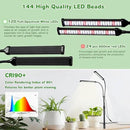 Grow Lights for Indoor Plants, Full Spectrum LED Tabletop Plant Lights for Indoor Growing, Dual-Head Gooseneck Plant Lamp with 5 Dimmable & Auto On/Off 4/8/12/18H Timer, Height Adjustable 9.8-25'' by GreenHaven Gardens