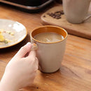 vicrays Coffee Mug Set, 12 Ounce, Set of 6, Ceramic Mug for Men, Women, Unique Glazed Mugs with Handle for Coffee, Tea, Milk, Cocoa, Cereal(Beige) by CozyNest Decor