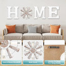 ZAZIWZ Farmhouse Home Signs with Windmill Clock Wall Decor Rustic Home Letters Wall Art for Living Room Kitchen Entryway Dining Room Bedroom (white) by CozyNest Decor