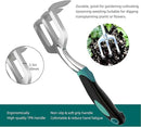 Gardening Tool, Heavy Duty Gardening Hand Tools for Gardener, Gardening Gifts for Women, Men, Heavy Duty Gardening Tools with Storage Tote Bag Non-Slip Rubber Grip, Aluminum Green Gardening Tool Set by GreenHaven Gardens