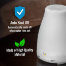 HealthSmart Essential Oil Diffuser, Cool Mist Humidifier and Aromatherapy Diffuser with 150ML Tank Ideal for Small Rooms, Adjustable Timer and Mist Mode, White by TinyTreasures Baby Boutique