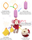 BLOOBLOOMAX Sock rattles for Babies 0-24 Months Baby Animal Foot Finder Educational Toys by TinyTreasures Baby Boutique