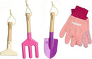 Gardening Set, Tool Kit, for Kids, STEM, Includes Tote Bag, Spade, Watering Can, Rake, Fork, Trowel and Gloves (Princess Pink) by GreenHaven Gardens