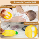 Baby Fruit Food Feeder - Silicone Nibble Tray Combo - Breastmilk Popsicle Mold for Cooling Relief, BPA Free Mesh Feeder for Infant Self Feeding (Claw Beige + Pineapple) by TinyTreasures Baby Boutique