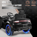 12V 7Ah Kids Electric Ride on Car, Licensed Dodge Charger SRT Hellcat, Battery Powered 4-Wheels Toy Car Electric Vehicle for Kids with Remote Control, 3 Speeds, LED Lights, Music (Black) by TinyTreasures Baby Boutique