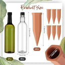6 Sets Plant Watering Devices Include Terracotta Self Watering Spikes and 26 oz Plastic Bottles, Slow Release Vacation Insert Automatic Plant Waterer Device (Clear Green and Terracotta) by GreenHaven Gardens