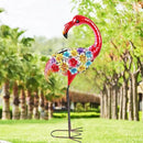 Solar Outdoor Garden Lights,25.3 Inch Height Metal Flamingo Sculptures Garden Statues,Mothers Day Ideal Gifts, Waterproof Path Lights Lawn Stake Ornaments for Patio Pathway Lawn Porch Yard Decoration by GreenHaven Gardens