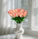 15pcs Real Touch Tulips PU Artificial Flowers Fake Tulips Flowers for Arrangement Wedding Party Easter Spring Home Dining Room Office Decoration by CozyNest Decor