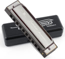 SWAN Blues Harmonica C Key for Kids& Adults, 10 Hole 20 Tone Diatonic Harmonica Key of C Blues Harp for Beginners& Students, Mouth Organ in Stainless Steel Gunmetal Black, SW1020-7C by TinyTreasures Baby Boutique