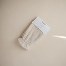 mushie Baby Bath Mitt | Organic Cotton | Pack of 2 (Fall Yellow) by TinyTreasures Baby Boutique
