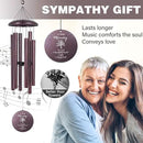ASTARIN 36" Large Deep Tone Personalized Sympathy Wind Chimes, Memorial Wind Chime for Loss of Mother Father Loved One, Tree of Life Bereavement Gifts Decor Outdoor Patio Garden(Produced in USA) by CozyNest Decor
