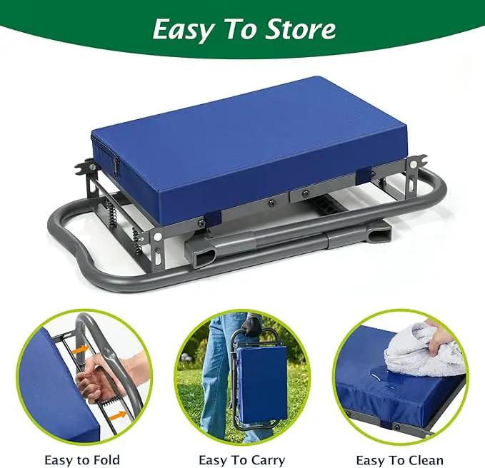 ikkle 838LB+ Capacity Garden Kneeler and Seat - Ultra Heavy Duty Stool Bench with Thick Soft Pad, Gift for Gardeners, photo 7 of 9