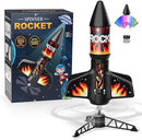 Rocket Launcher for Kids, Self Launching Motorized Air Rocket Toy, Outdoor Toys for Ages 8-12, Model Rockets with Parachute Safely Land, Spaceship Launch up to 200 ft Birthday Gifts for Boys by TinyTreasures Baby Boutique