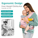 Baby Carrier Newborn to Toddler, Ergonomic Adjustable Toddler Carriers for 7-66 Lbs, Cozy Lightweight Infant Carrier with Neck Support, Baby Holder Carrier with Lumbar Support for Mom Dad by TinyTreasures Baby Boutique