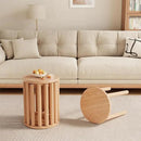 Stackable Stools Set of 4 Wooden Stools 18 Inch Stool Nesting Side Tables Nesting Coffe Table Sturdy and Durable,No Installation Required,Top Stackable Stool for Saving Space(Natural Bar stools) by CozyNest Decor