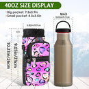 icolor Water Bottle Carrier Bag with Strap 25/32/40 oz Crossbody Bottle Holder with Phone Pocket Sling Sleeve Insulated Neoprene Water Bottle Pouch for Walking Travelling by TinyTreasures Baby Boutique