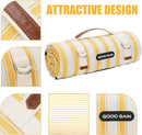 G GOOD GAIN Picnic Blankets Waterproof - Extra Large Outdoor Blanket Sand Free Foldable with Carry Strap for Beach, Camping, Park Grass, Hiking, Travel, Concerts, Indoor(Bumblebee) by TinyTreasures Baby Boutique