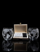 Whiskey & Wine Decanter Globe World Set - 850ml