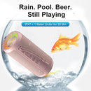 Ortizan Wireless Portable Bluetooth Speaker, IPX7 Waterproof, Dustproof and Rustproof, Powerful 24W Sound, Enhanced Bass, 30 Hour Battery, 360° Party Light, and Stereo Pairing (BT 5.3), Gifts - Pink by TinyTreasures Baby Boutique