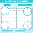 2026 Monthly Planner/Calendar - 2026 Planner, JAN 2026-DEC 2026, 12-Month Planner with Colorful Tabs, 2026 Calendar Planner for Daily Organizing - Waterproof Cover (8" x10", Monthly Pages & Notes, Blue) by TinyTreasures Baby Boutique