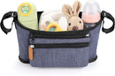 Accmor Universal Stroller Organizer with Detachable Phone Bag, Stroller Bag Caddy Organizer Stroller Accessories for Uppababy, Baby Jogger, Nuna, Doona, Britax Strollers by TinyTreasures Baby Boutique