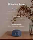 Dreamegg Sound Machine & Alarm Clock - White Noise Machine with 7 Wake-Up Sounds, 0-100% Dimmable, Night Light, Sound Machine for Sleeping, Office, Home, Travel Essentials Gift, Navy by TinyTreasures Baby Boutique