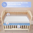 NeoBorn Pack and Play Mattress, 38 x 26 Pack N Play Mattress for Babies and Toddlers, Dual Sided Comfort Gel Memory Foam Mattress with Removable Breathable Soft Tencel Cover by TinyTreasures Baby Boutique