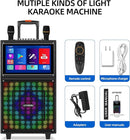 Karaoke Machine with Lyrics Display Screen for Adults, 15 Inches Tablet, Bluetooth Speaker w/ 2 Rechargeable UHF Mics, 1000W Peak Power, DJ Lights, Portable Karaoke System for Any Occasion by TinyTreasures Baby Boutique