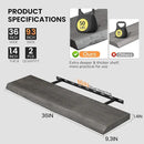 Floating Shelves for Wall, 36"x9.3" Rustic Solid Live-Edge Elm Wood Wall Shelves, Heavy-Duty Floating Shelves with Invisible Brackets, Set of 2 for Living Room, Bedroom, and Kitchen, Grey Finish by CozyNest Decor