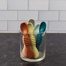 Simka Rose Silicone Baby Spoons Self Feeding (6 Pack)- First Stage Infant Spoons for Babies & Toddlers- Baby Led Weaning Shallow Spoons- Easy on Gums- 6 Months+ -Dishwasher Microwave Safe by TinyTreasures Baby Boutique