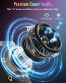 Portable Bluetooth Speaker Wireless with 9 Color Lights, 20H Playtime, Stereo Pairing, Deep Bass, IPX6 Waterproof, Bluetooth 5.3, Small Speaker for Home, Party, Outdoor, Camping, Beach, Gift by TinyTreasures Baby Boutique