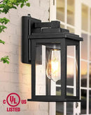 VIANIS Black Dusk to Dawn Outdoor Lights for House, 2 Pack Outdoor Wall Lights, Waterproof Porch Lights, Exterior Lighting Fixtures with Tempered Glass, for Porch, Garage, Doorway,Hardwired, Non-solar by GreenHaven Gardens
