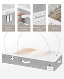 StorageWorks Large Under Bed Storage Containers with Handles and Label Holder, 2 Pack Ultra-thick Fabric Underbed Bins, Closet Organizer for Clothes, Blankets, Sweater by CozyNest Decor