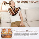 UTK Far Infrared Heating Pads for Neck and Shoulders and Back, Hot to 159℉, Gift for Women, FSA-HSA Eligible Neck and Shoulder Heating Pad with 84 Natural Jade, 24 Timers & Auto Shut Off (23 * 18'') by CozyNest Decor