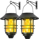 Solar Hanging Lantern Outdoor, Flickering Flames Outdoor Lights,Solar Lights Waterproof for Wall Fence Patio Porch Yard,2 Pack by GreenHaven Gardens