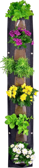 Hanging Planter Bags, Vertical Garden Planting Wall Gardening Grow Bag, 6 Pockets Large Wall Planter - Indoor Outdoor Plants Flowers Herbs, Waterproof Reusable by CozyNest Decor