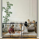 Baby Gates Extra Wide 71.5-76.4 Inch Large Baby Gates for Stairs Tension Pet Dog Gates Indoor for Doorways No Drilling Pressure Mounted Pet Gates for Kids by TinyTreasures Baby Boutique